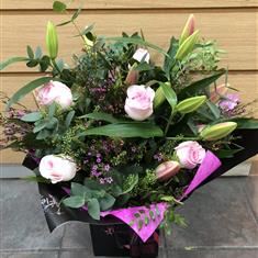 Scentsation - Pink Rose and Lily Handtied