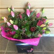 Pink Lilies Handtied