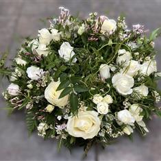 White Rose and Scented Jasmine Wreath