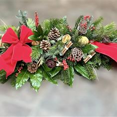 Christmas Mantle Arrangement
