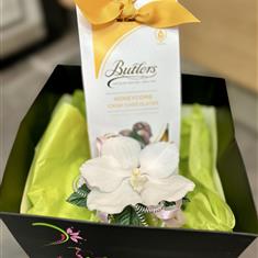 Wrist Corsage with Butlers Chocolates