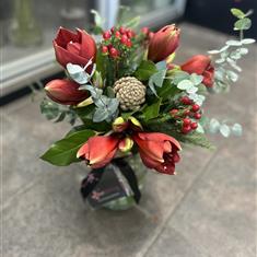 The Crimson Joy Vase Arrangement