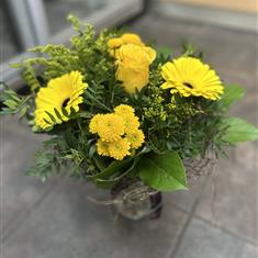 Mothers Day Collar Vase Yellow
