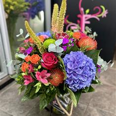 Big Belter Vibrant Mix Bouquet in Vase