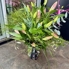 Pink Lily Vase
