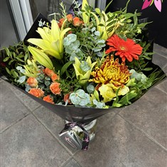 Autumn Vase inc Lily