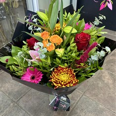 Vibrant Autumn Handtied - With  Lily