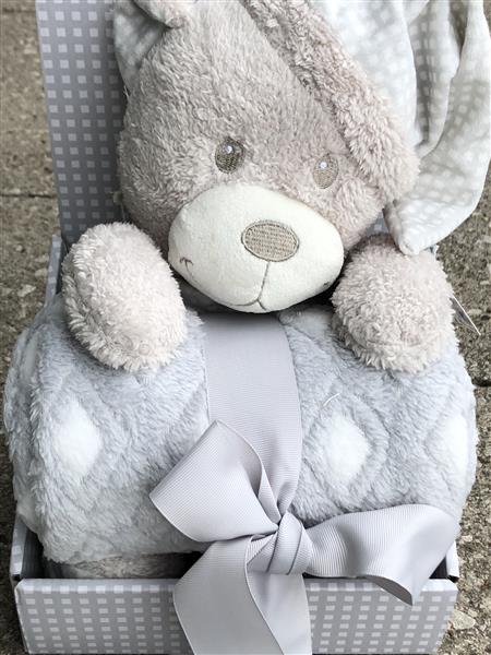 Huggable Baby Blanket and Bear Combo